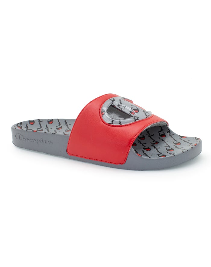 Chanclas Champion Hombre - Ipo Jellie ( Gris/Rojas ) 8542693-KP